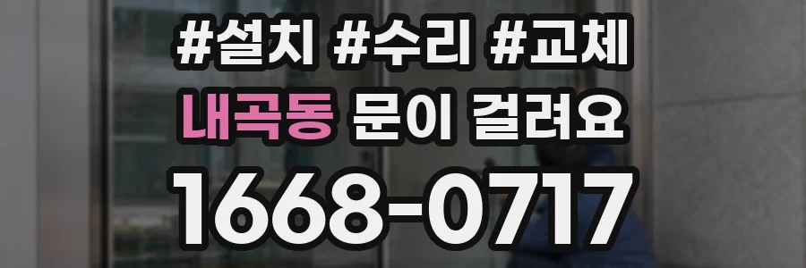 내곡동 문이 걸려요