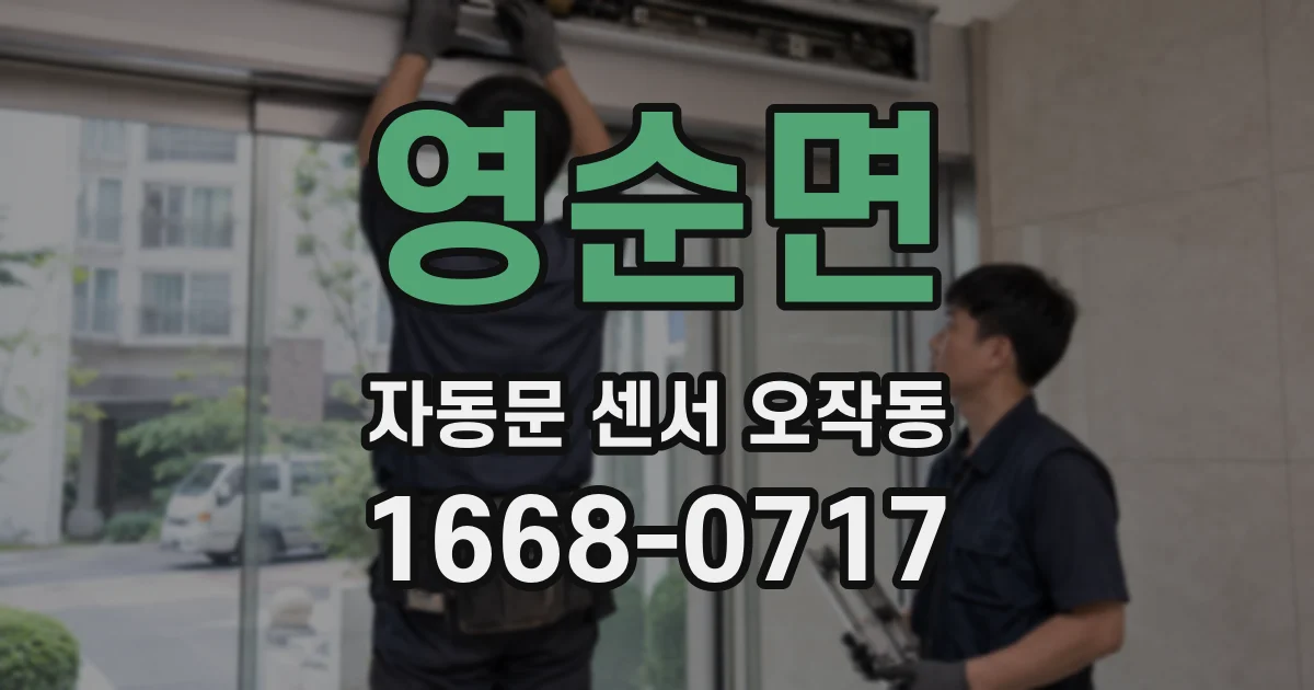영순면 자동문 센서 오작동