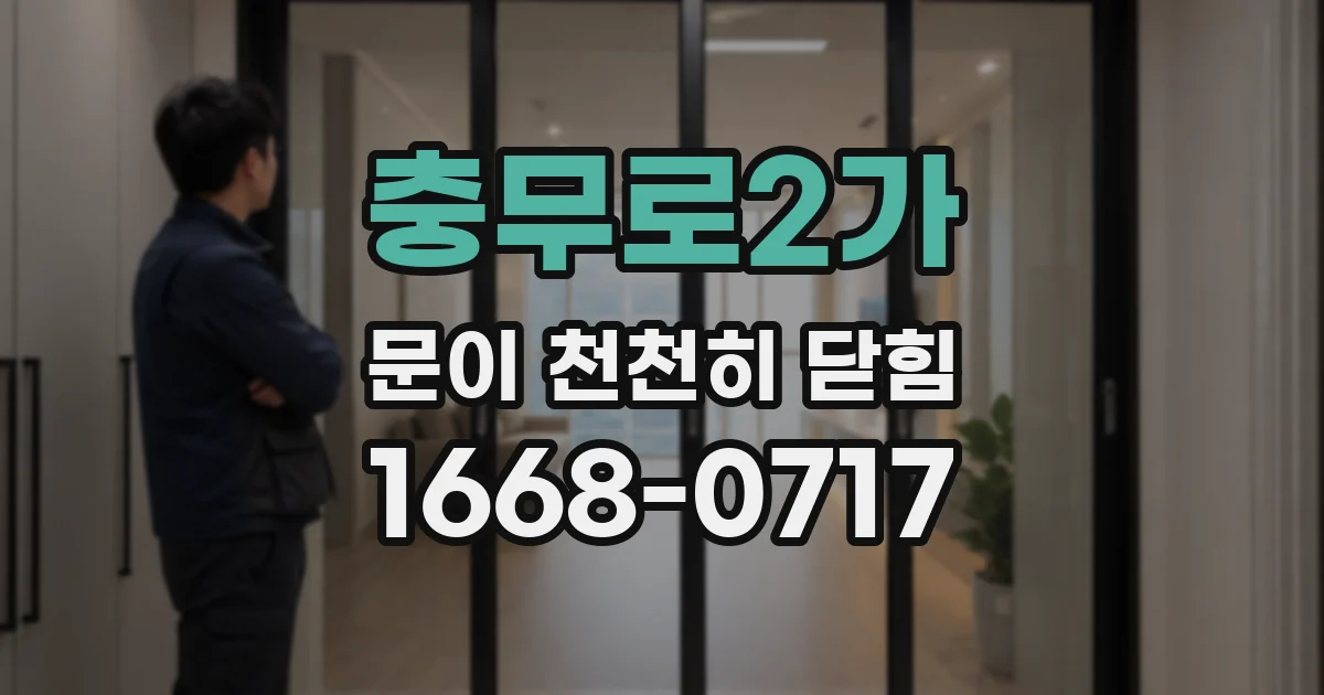 충무로2가 문이 천천히 닫힘