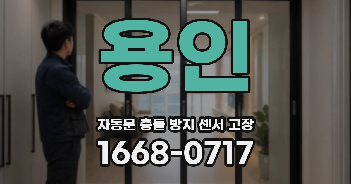 용인 자동문 충돌 방지 센서 고장