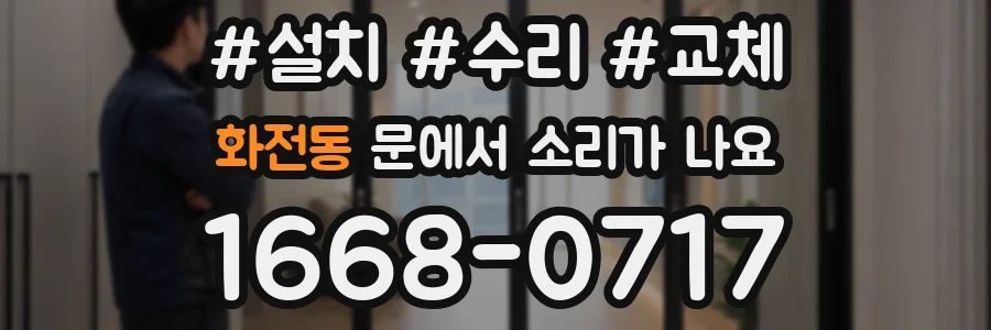 화전동 문에서 소리가 나요
