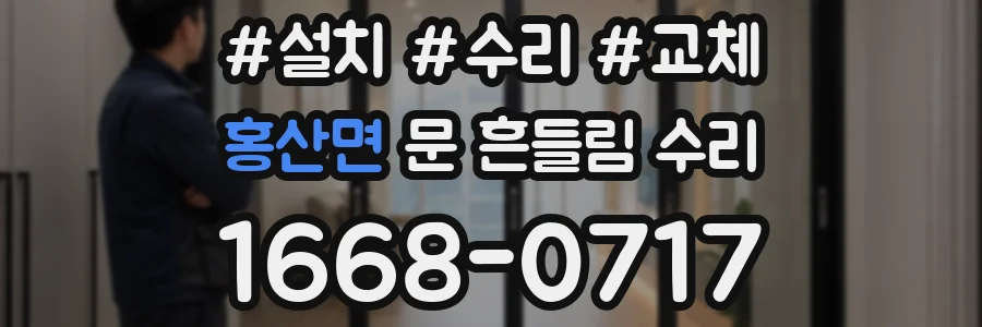 홍산면 문 흔들림 수리