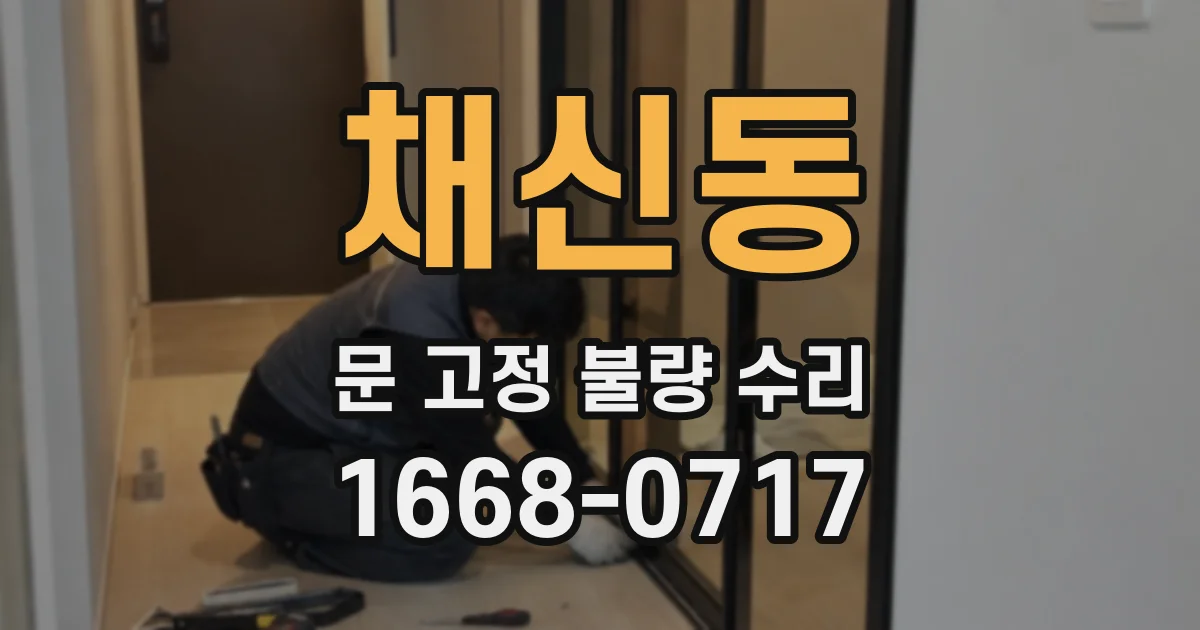 채신동 문 고정 불량 수리