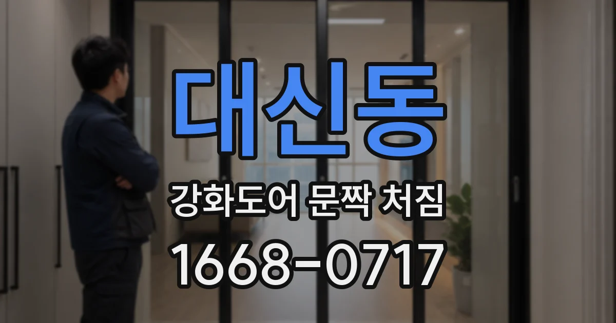 대신동 강화도어 문짝 처짐