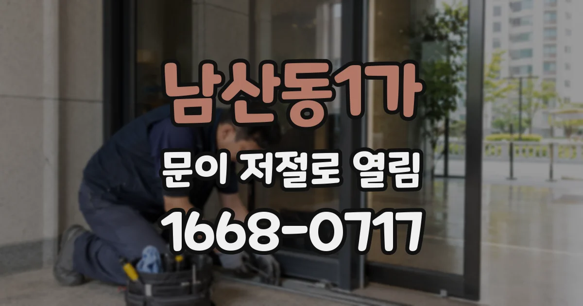 남산동1가 문이 저절로 열림