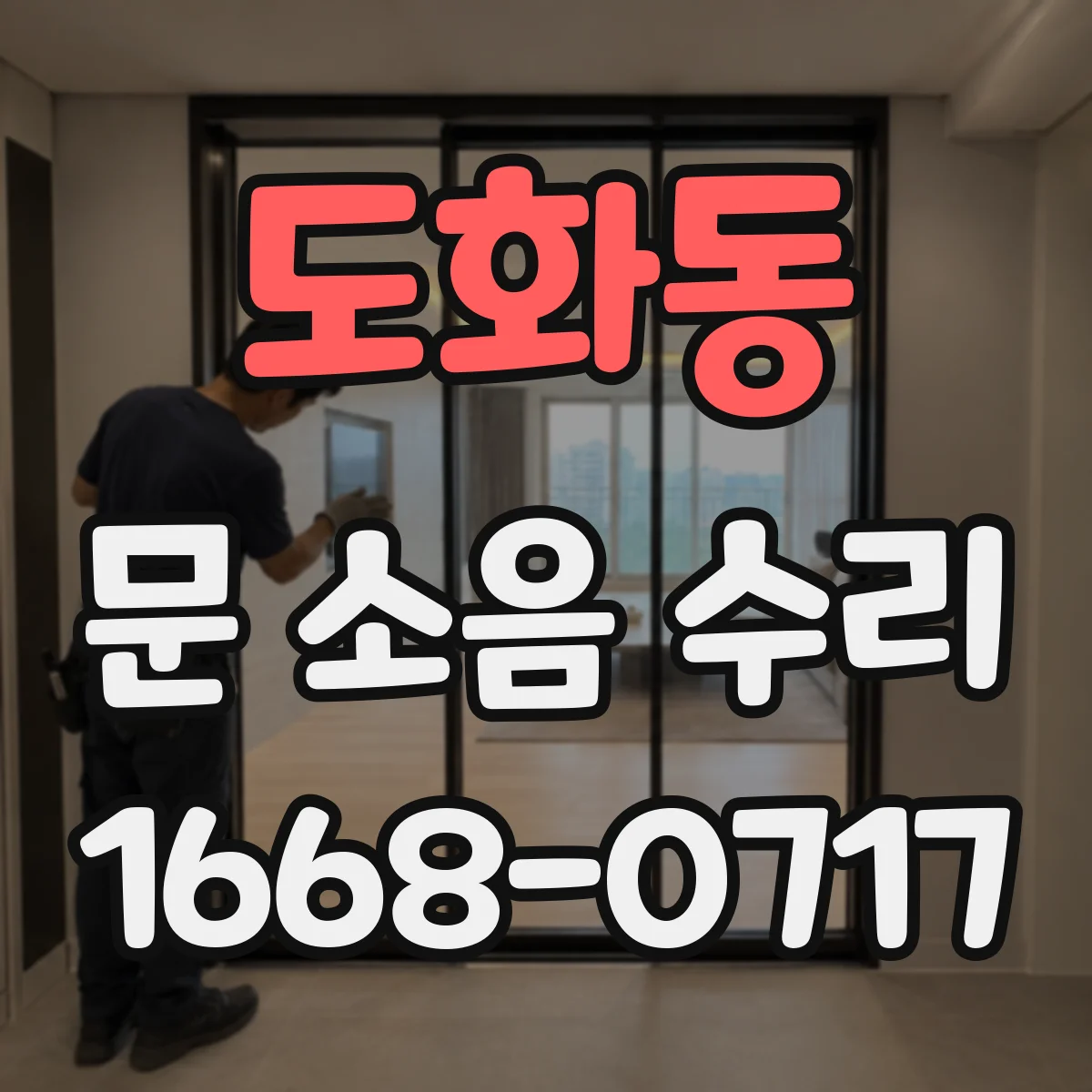 도화동 문 소음 수리