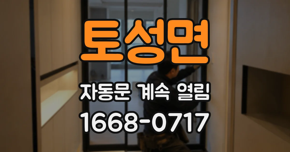 토성면 자동문 계속 열림