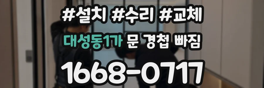 대성동1가 문 경첩 빠짐