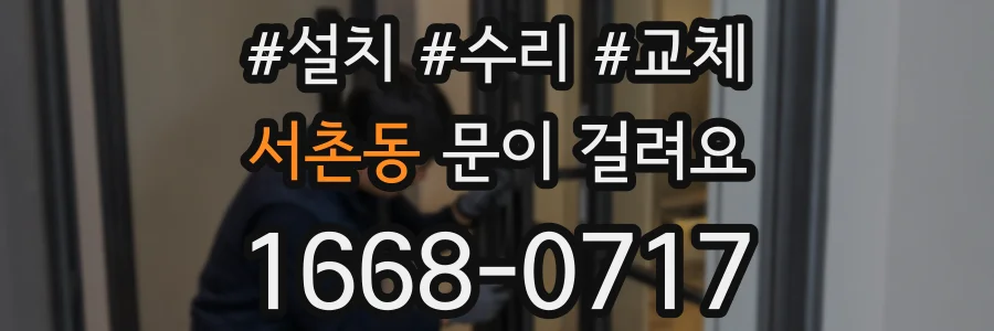 서촌동 문이 걸려요