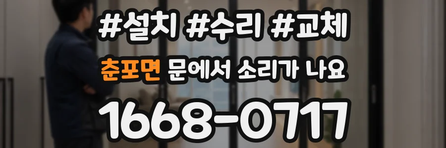 춘포면 문에서 소리가 나요