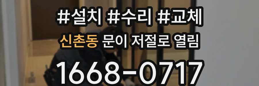 신촌동 문이 저절로 열림