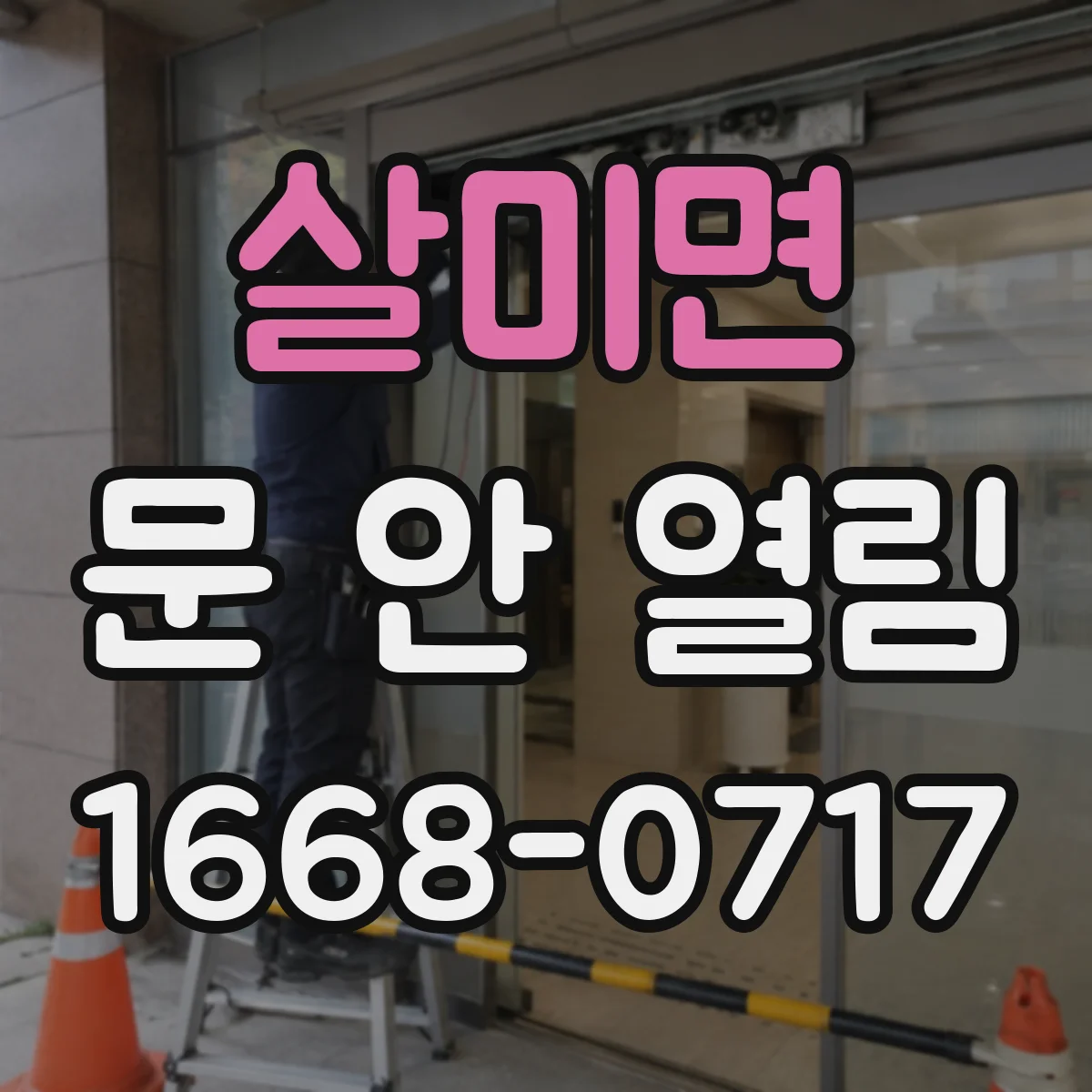살미면 문 안 열림
