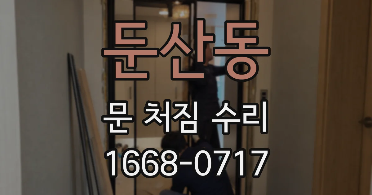 둔산동 문 처짐 수리