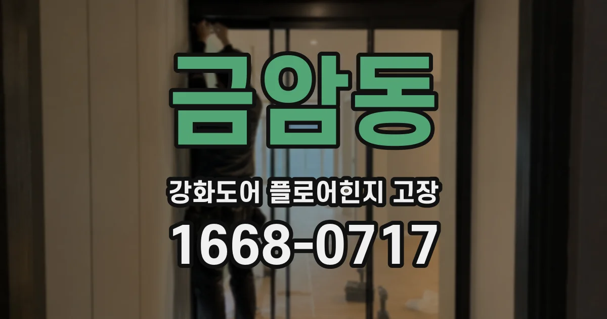 금암동 강화도어 플로어힌지 고장