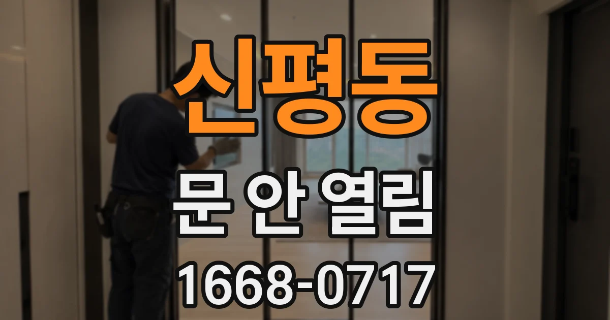 신평동 문 안 열림