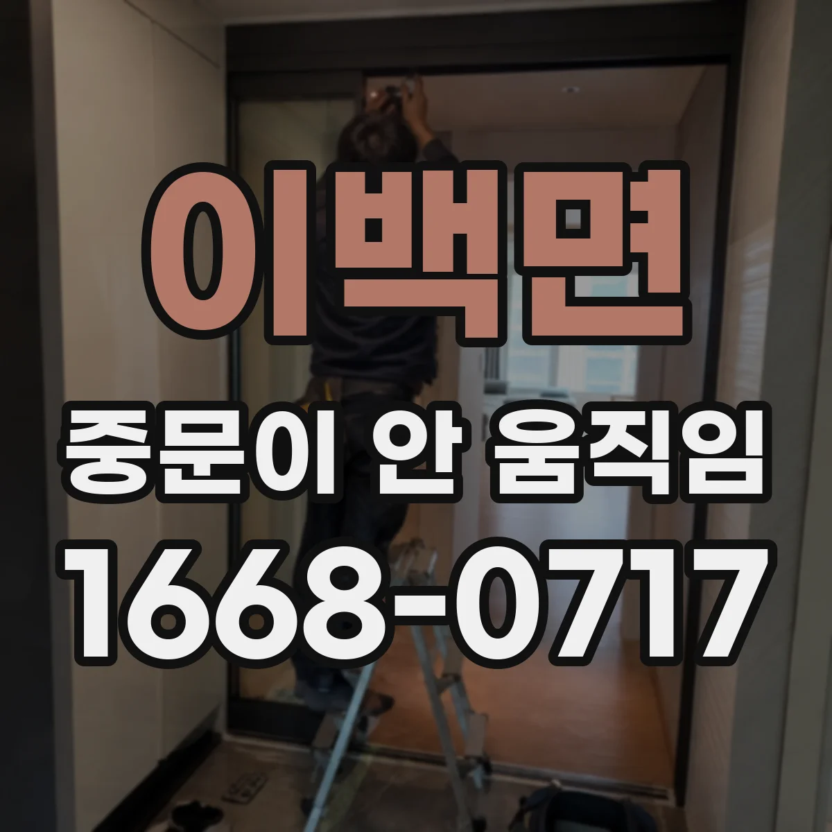 이백면 중문이 안 움직임