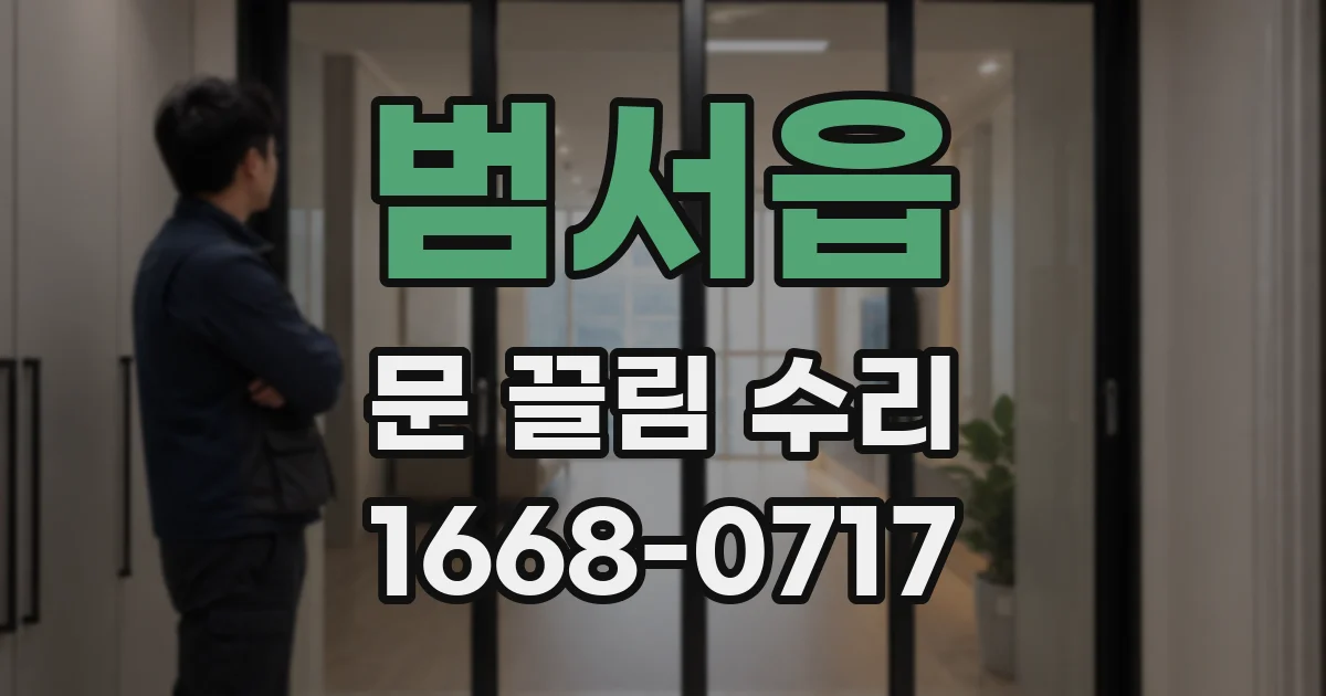 범서읍 문 끌림 수리