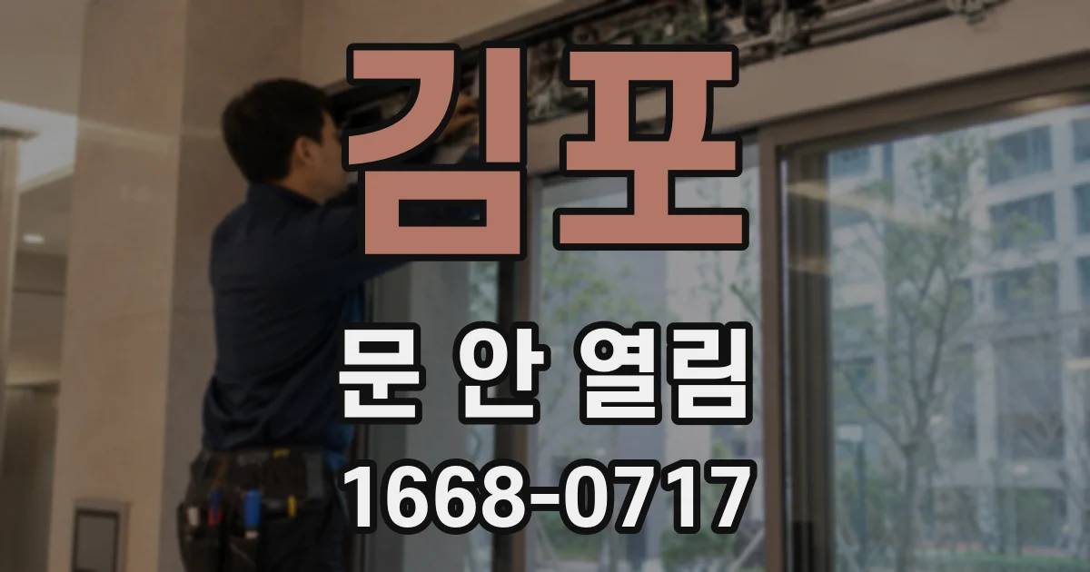 김포 문 안 열림