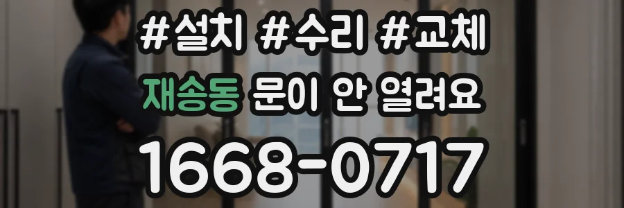 재송동 문이 안 열려요