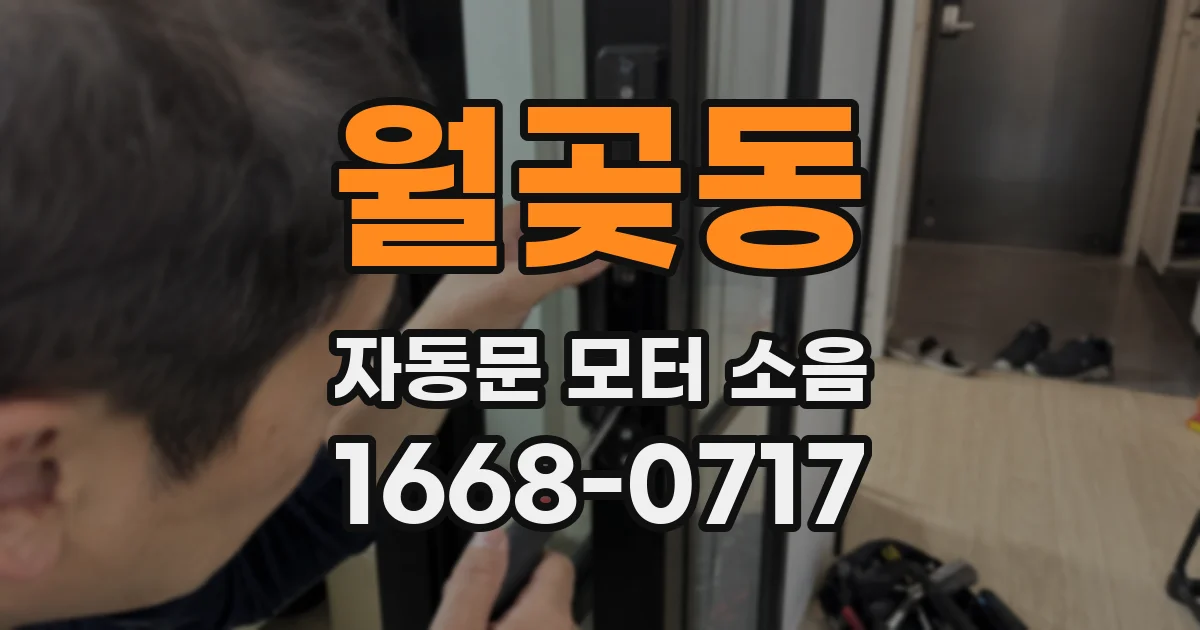 월곶동 자동문 모터 소음