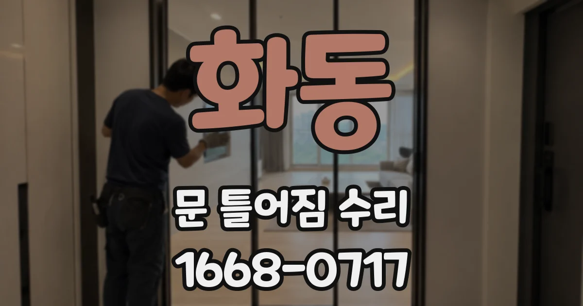 화동 문 틀어짐 수리