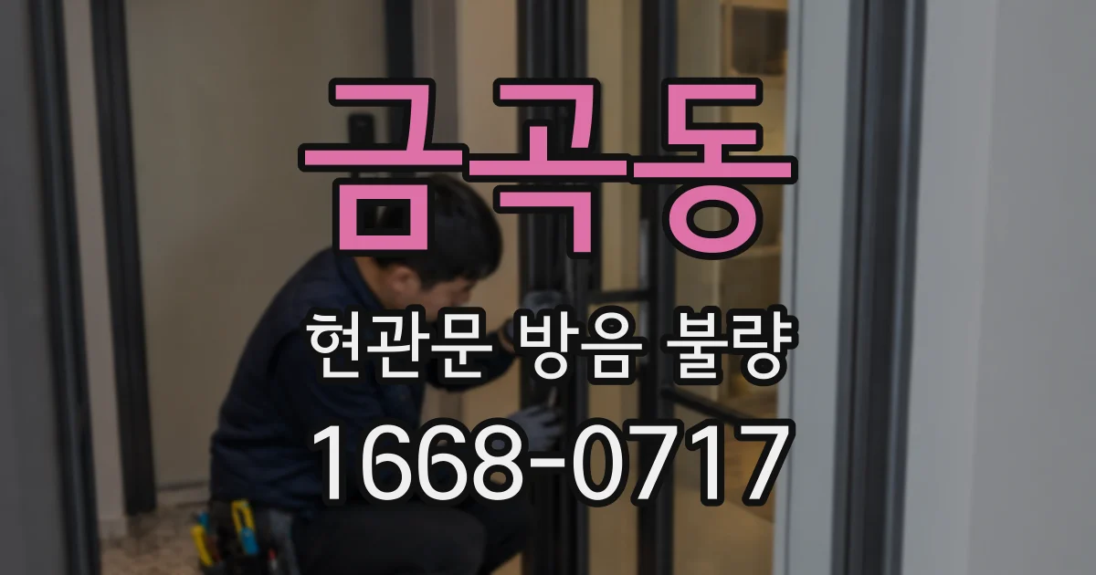 금곡동 현관문 방음 불량