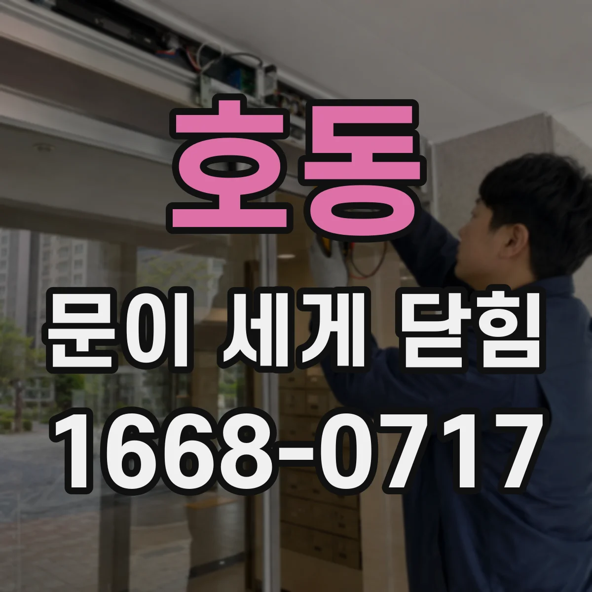 호동 문이 세게 닫힘