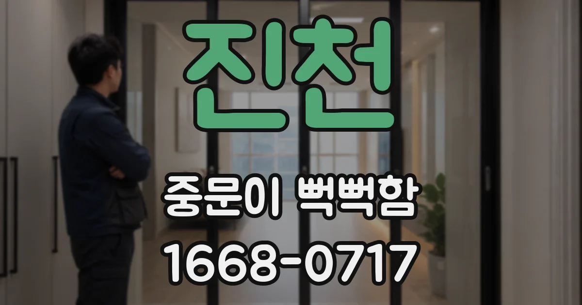 진천 중문이 뻑뻑함