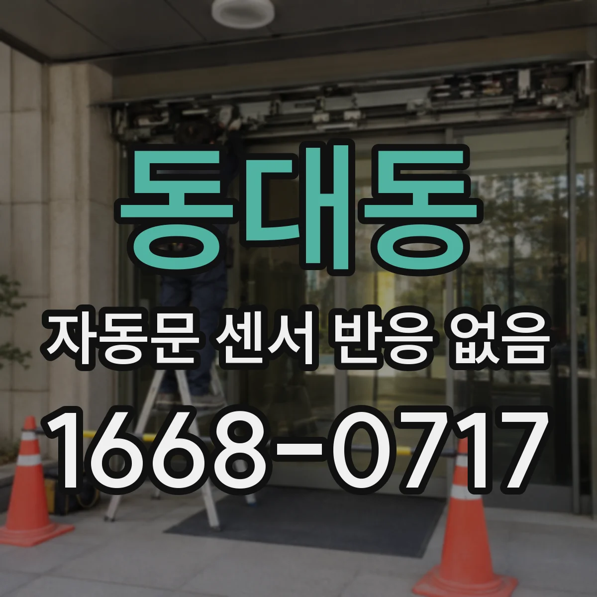 동대동 자동문 센서 반응 없음