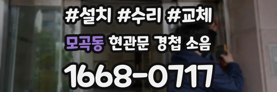 모곡동 현관문 경첩 소음