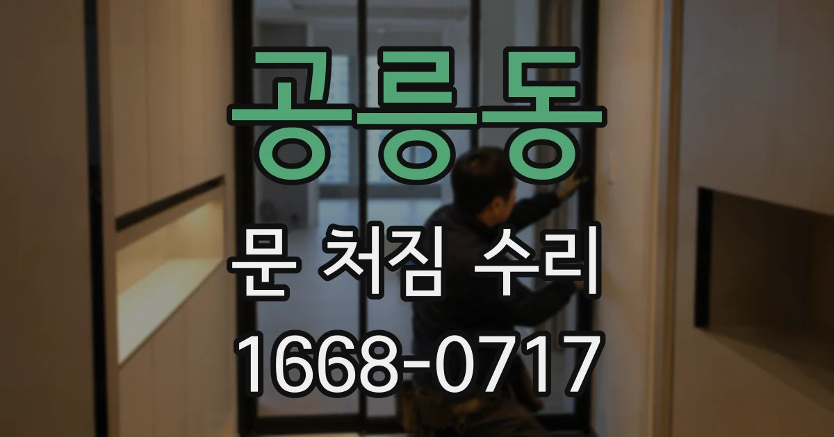 공릉동 문 처짐 수리