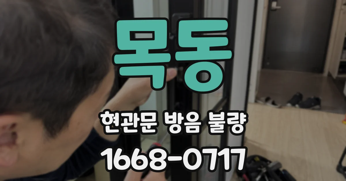 목동 현관문 방음 불량