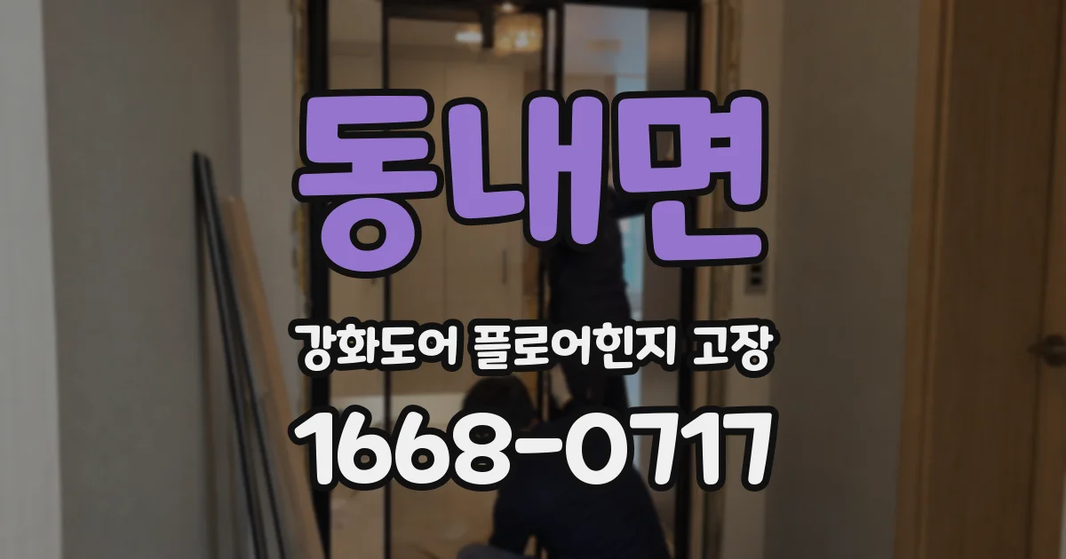 동내면 강화도어 플로어힌지 고장
