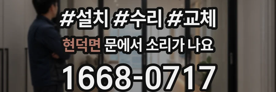 현덕면 문에서 소리가 나요