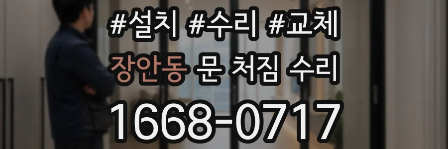 장안동 문 처짐 수리