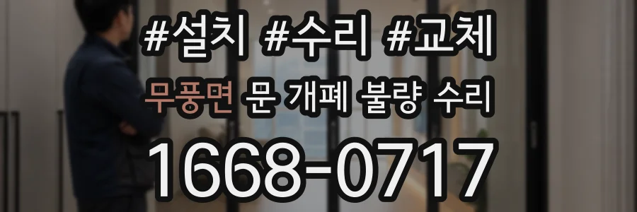무풍면 문 개폐 불량 수리