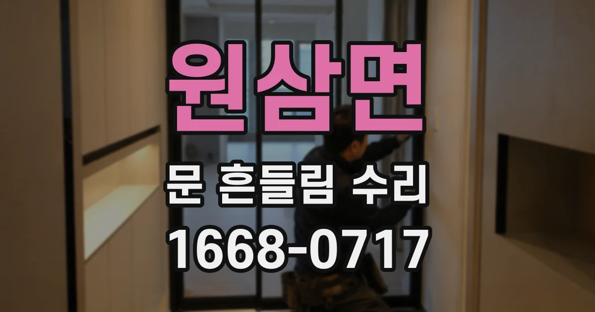 원삼면 문 흔들림 수리