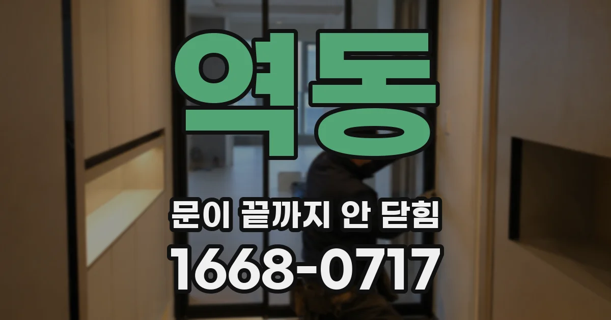 역동 문이 끝까지 안 닫힘