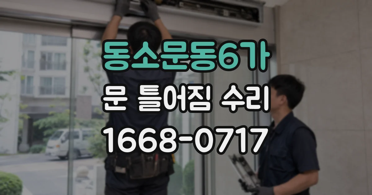 동소문동6가 문 틀어짐 수리