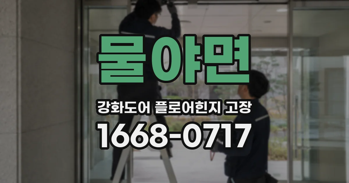 물야면 강화도어 플로어힌지 고장