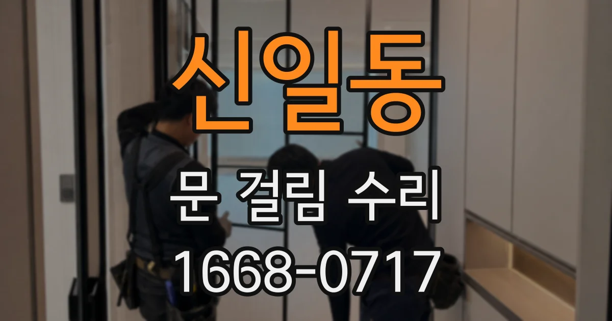 신일동 문 걸림 수리