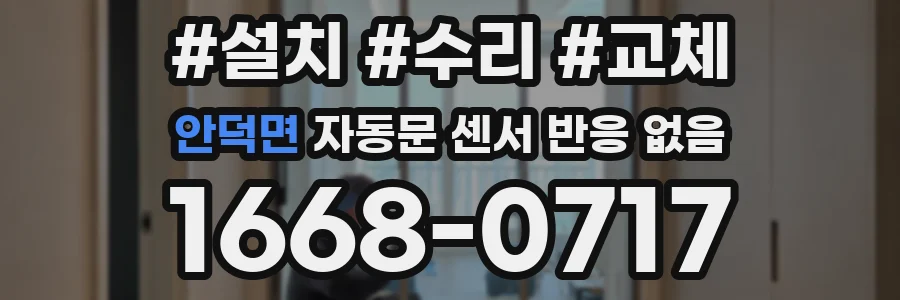 안덕면 자동문 센서 반응 없음