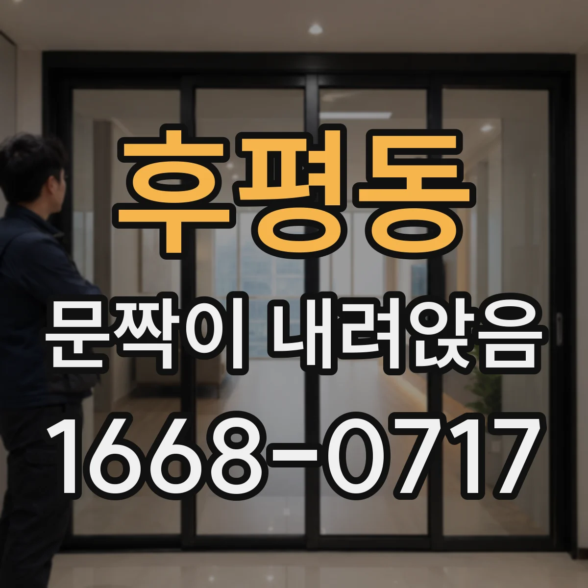 후평동 문짝이 내려앉음