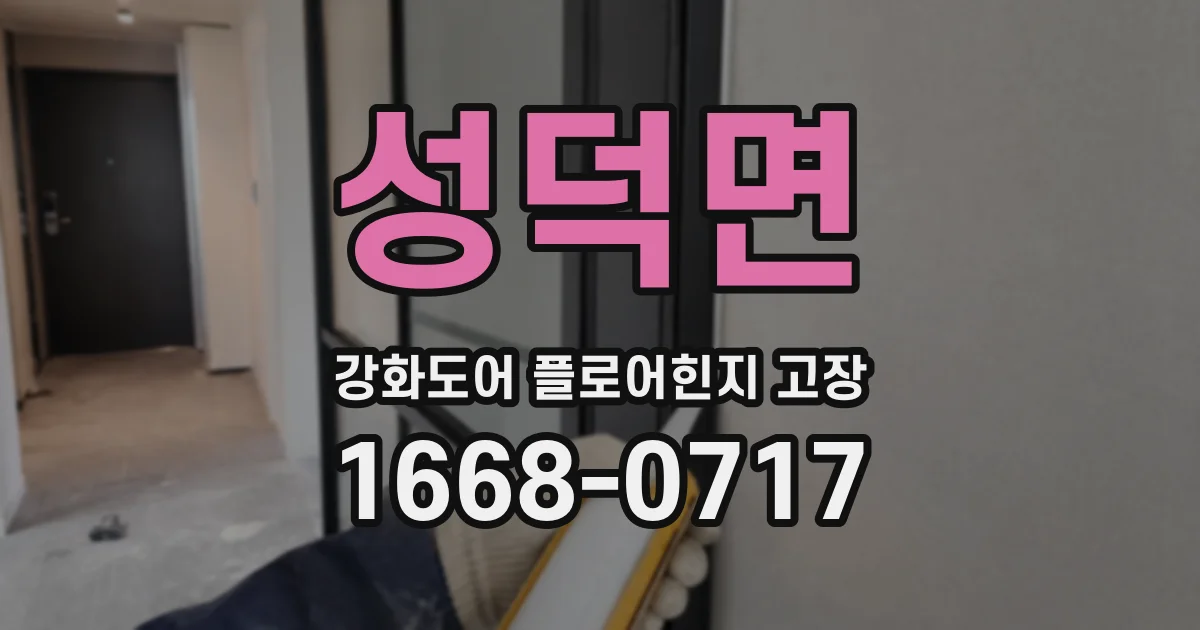 성덕면 강화도어 플로어힌지 고장