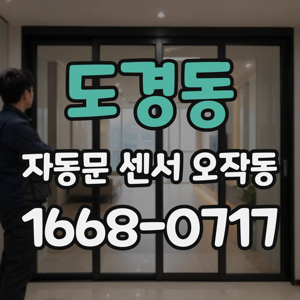 도경동 자동문 센서 오작동