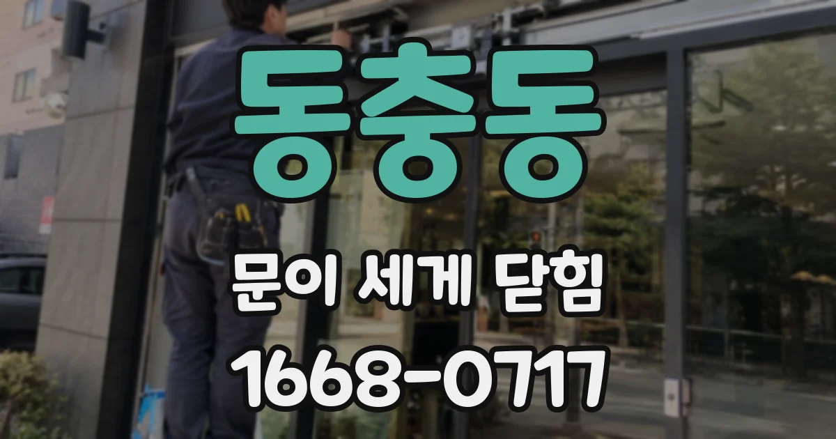 동충동 문이 세게 닫힘