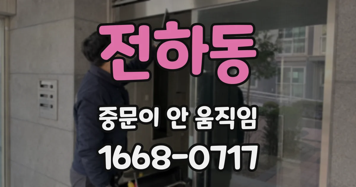 전하동 중문이 안 움직임