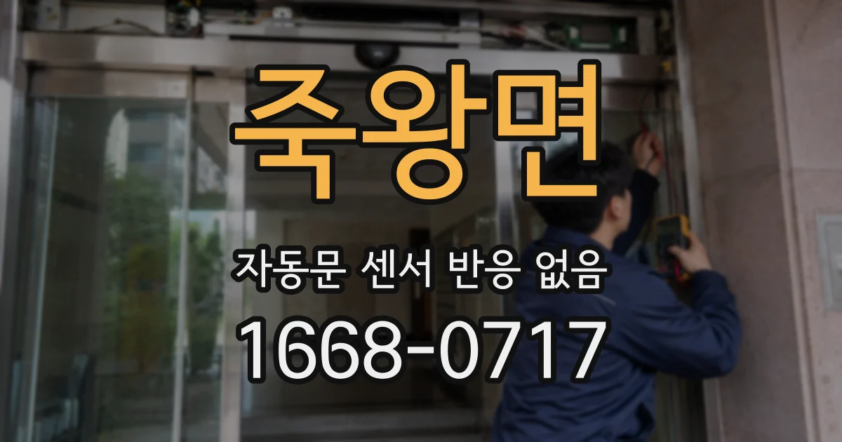 죽왕면 자동문 센서 반응 없음