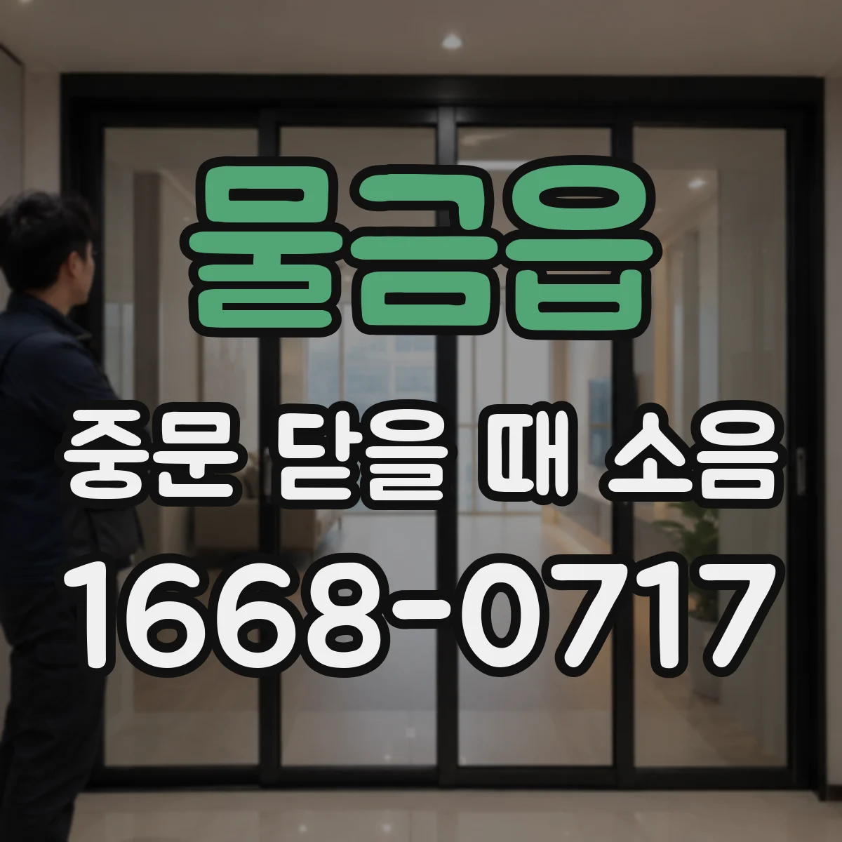 물금읍 중문 닫을 때 소음