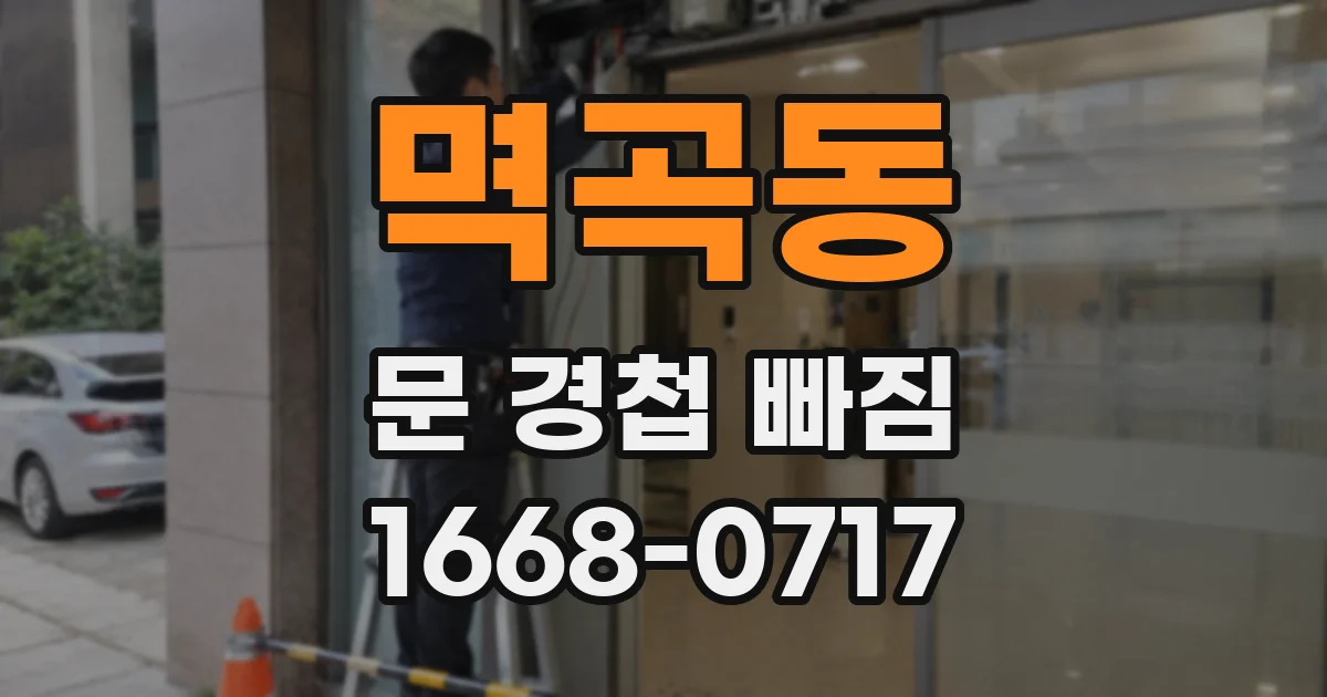 멱곡동 문 경첩 빠짐